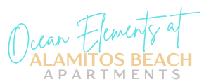 Ocean Elements Alamitos Beach Apartments logo.